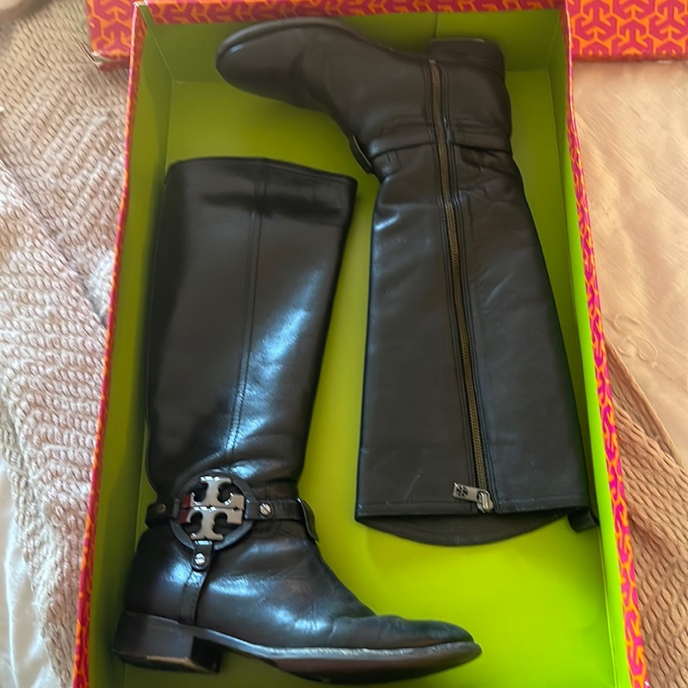 Black Tory Burch Riding Boots: Size 6